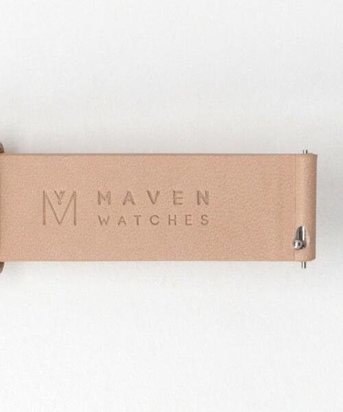 Mavenwatches（マベンウォッチズ）の「＜MAVEN WATCHES＞34mm交換用レザーベルト/シルバーカラー2（アナログ腕時計・レディース・ブラック/ベージュ/オフホワイト・FREE）」の11枚目の写真