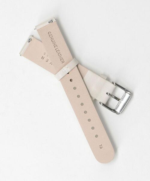 Mavenwatches（マベンウォッチズ）の「＜MAVEN WATCHES＞34mm交換用レザーベルト/シルバーカラー2（アナログ腕時計・レディース・ブラック/ベージュ/オフホワイト・FREE）」の5枚目の写真