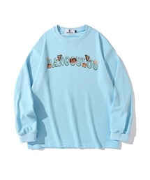 オーバーサイズ エンジェル プリントロゴ ロンT