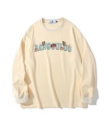 オーバーサイズ エンジェル プリントロゴ ロンT