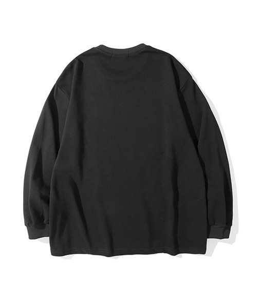 Ressaca(レサーカ)の「オーバーサイズ エンジェル プリントロゴ ロンT(Tシャツ/カットソー・メンズ・ブラック/ブルー/アイボリー・M/L/XL)」の4枚目の写真