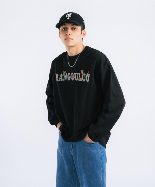 Ressaca(レサーカ)の「オーバーサイズ エンジェル プリントロゴ ロンT(Tシャツ/カットソー・メンズ・ブラック/ブルー/アイボリー・M/L/XL)」の21枚目の写真