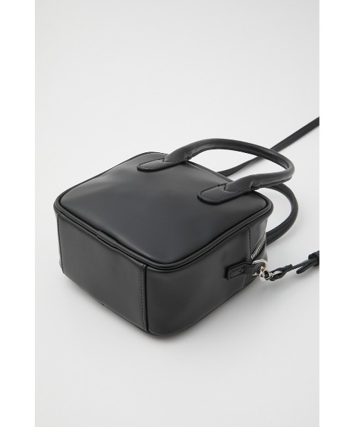 SLY（スライ）の「LIMITED ITEM ROUND SQUARE BAG ラウンド スクエア バッグ（ボストンバッグ・レディース・ブラック/ベージュ/ライトイエロー・FREE）」の4枚目の写真