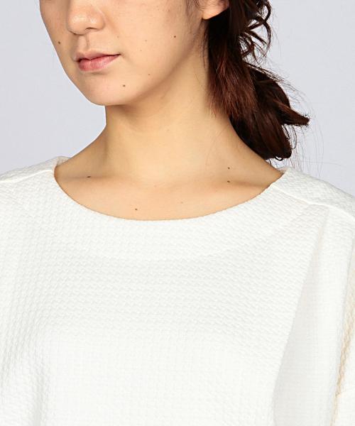 EN ROUTE（アンルート）の「ENR ハウンドトゥースプルオーバー●（Tシャツ/カットソー・レディース・オフホワイト/ブラック/コバルトブルー・フリー）」の16枚目の写真