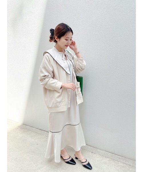 jumelle(ジュメロ)の「Vネックルーズカーディガン(カーディガン/ボレロ・レディース・ベージュ/ピンク・FREE)」の19枚目の写真