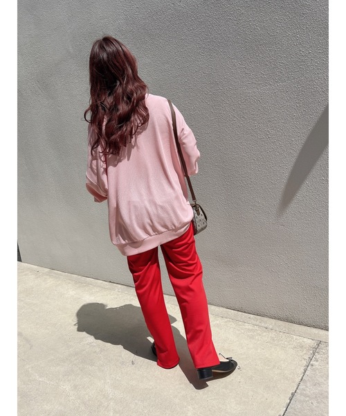 jumelle(ジュメロ)の「Vネックルーズカーディガン(カーディガン/ボレロ・レディース・ベージュ/ピンク・FREE)」の12枚目の写真