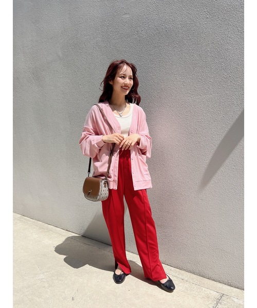 jumelle(ジュメロ)の「Vネックルーズカーディガン(カーディガン/ボレロ・レディース・ベージュ/ピンク・FREE)」の15枚目の写真