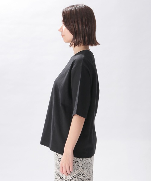 niko and...(ニコアンド)の「COLORマイスターTシャツ(Tシャツ/カットソー・レディース・オフホワイト/ブルー/オレンジ/ブラック/ライトグレー/チャコール/アイボリー/グリーン/スカイブルー/ピンク/セージグリーン/イエロー・MEDIUM/LARGE)」の16枚目の写真