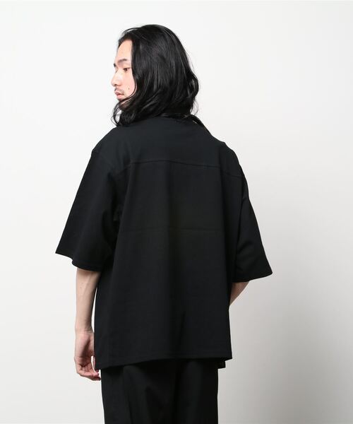 SITRY（シトリー）の「wide silhouette football T-shirt/ワイドシルエット フットボール Tシャツ（Tシャツ/カットソー・メンズ・オフホワイト/アッシュグレー/ブラック/オレンジ/グリーン/ネイビー・M/L）」の8枚目の写真