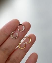 YU-KA : CZサークルピアス