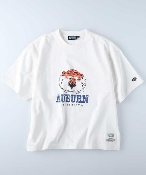 Right-on（ライトオン）の「オーバーンＵ半袖Ｔシャツ（Tシャツ/カットソー・レディース・ホワイト/グリーン・M/L）」の6枚目の写真