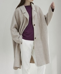 INED CLARO | ジロンウールライトリバーコート 通勤 着回しやすい(チェスターコート)