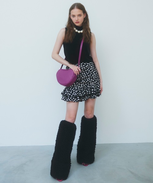 J1U by LA BELLE ETUDE（ジユウバイラベルエチュード）の「【Casselini】ハートビーンズバッグ（ショルダーバッグ・レディース・パープル・FREE）」の7枚目の写真