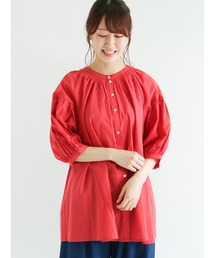 Samansa Mos2 | シャーリングラグランスリーブチュニック(チュニック)