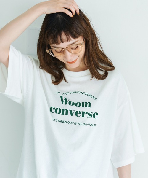 coca（coca）（コカ）の「ロゴT（Tシャツ/カットソー・レディース・A/B/C/D・M/L）」の2枚目の写真