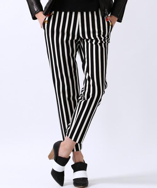 5351POUR LES HOMMES ET LES FEMMES　（ゴーサンゴーイチプールオムエラファム）の「ポンチセーラーパンツ（その他パンツ・レディース・ホワイト/ネイビー/ブラック・1/2）」の2枚目の写真