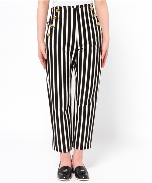 5351POUR LES HOMMES ET LES FEMMES　（ゴーサンゴーイチプールオムエラファム）の「ポンチセーラーパンツ（その他パンツ・レディース・ホワイト/ネイビー/ブラック・1/2）」の4枚目の写真