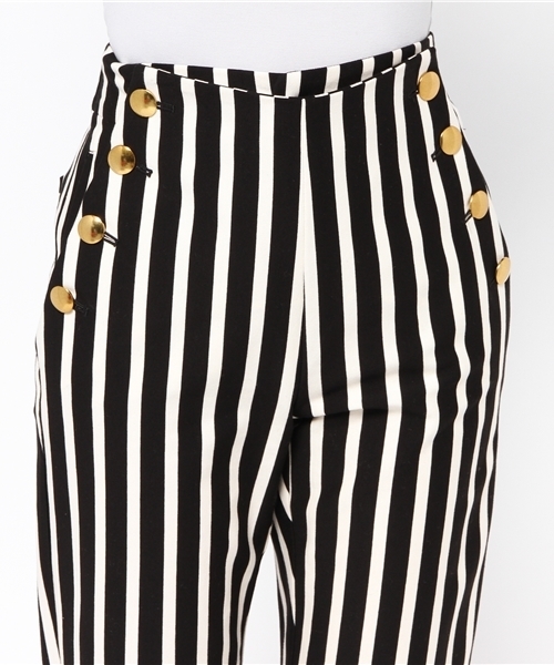 5351POUR LES HOMMES ET LES FEMMES　（ゴーサンゴーイチプールオムエラファム）の「ポンチセーラーパンツ（その他パンツ・レディース・ホワイト/ネイビー/ブラック・1/2）」の7枚目の写真