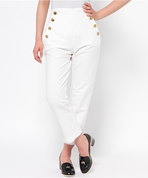 5351POUR LES HOMMES ET LES FEMMES　（ゴーサンゴーイチプールオムエラファム）の「ポンチセーラーパンツ（その他パンツ・レディース・ホワイト/ネイビー/ブラック・1/2）」の13枚目の写真