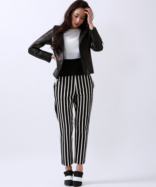 5351POUR LES HOMMES ET LES FEMMES　（ゴーサンゴーイチプールオムエラファム）の「ポンチセーラーパンツ（その他パンツ・レディース・ホワイト/ネイビー/ブラック・1/2）」の17枚目の写真