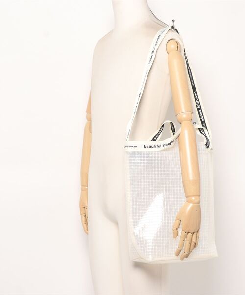 beautiful people(ビューティフルピープル)の「beautiful people plaid vinyl logo tape shoulder bag 1000611931(ショルダーバッグ・レディース・ホワイト・FREE)」の10枚目の写真