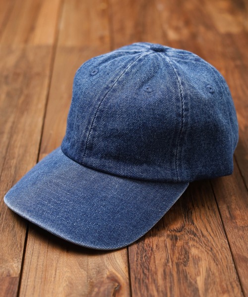 newhattan（ニューハッタン）の「『newhattan』Baseball Low Cap-denim【W】【it】【FE】（キャップ・レディース・ライトブルー/ブラック/ダークブルー/ダークブラック・FREE）」の4枚目の写真
