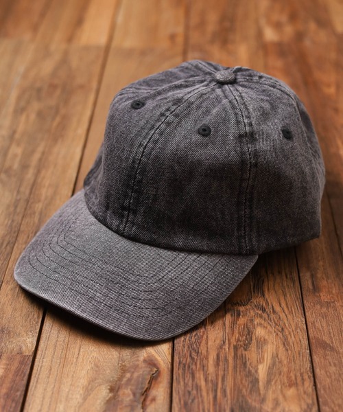 newhattan（ニューハッタン）の「『newhattan』Baseball Low Cap-denim【W】【it】【FE】（キャップ・レディース・ライトブルー/ブラック/ダークブルー/ダークブラック・FREE）」の2枚目の写真