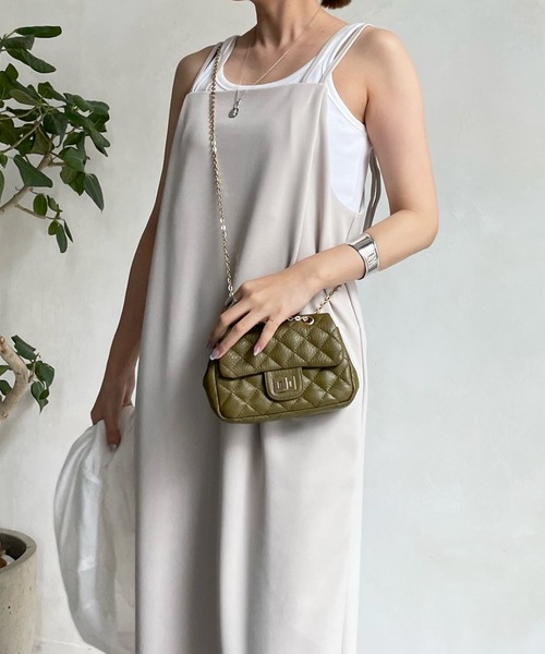 DouDou（ドゥドゥ）の「ジョーゼットキャミワンピース（ワンピース・レディース・ライトベージュ/ブラック/ブルー・FREE）」の19枚目の写真