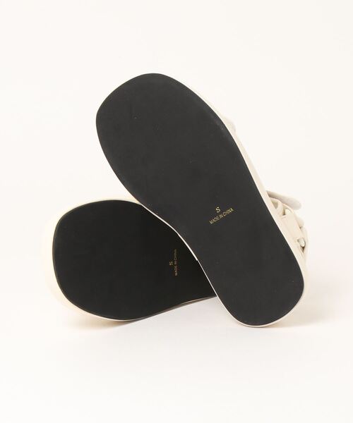 FREE'S MART（フリーズマート）の「セットインベルクロサンダル（サンダル・レディース・ブラック/ホワイト・SMALL/MEDIUM）」の3枚目の写真