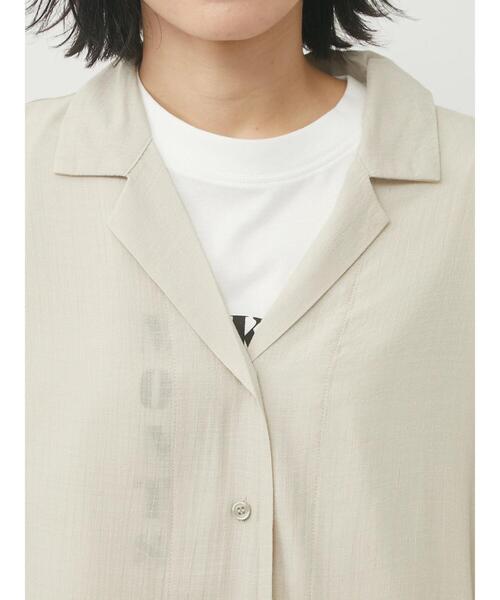 Green　Parks（グリーンパークス）の「開衿デザインシャツ（シャツ/ブラウス・レディース・ブラウン/イエロー/ライトベージュ/ブルー系その他7・FREE）」の10枚目の写真