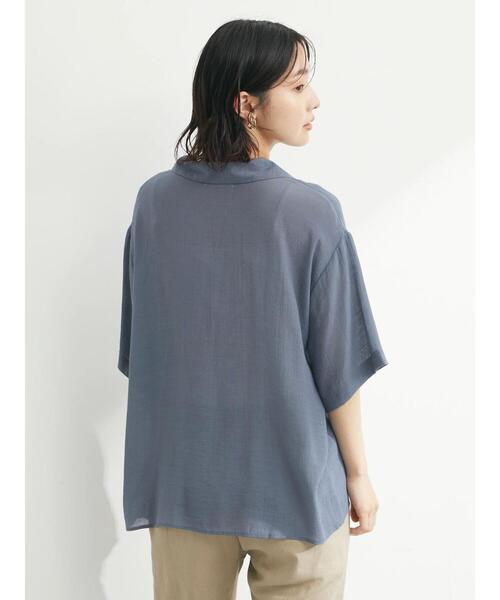 Green　Parks（グリーンパークス）の「開衿デザインシャツ（シャツ/ブラウス・レディース・ブラウン/イエロー/ライトベージュ/ブルー系その他7・FREE）」の16枚目の写真