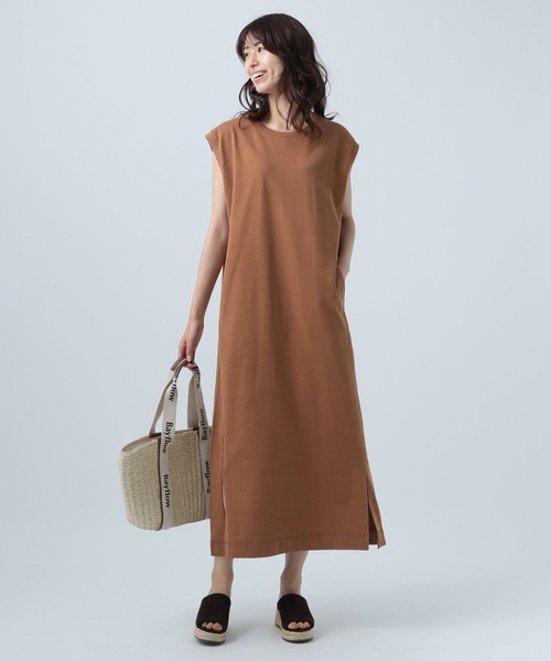 BAYFLOW（ベイフロー）の「ノースリカットワンピース（ワンピース・レディース・ホワイト/ブラック/ブラウン/グリーン・FREE）」の16枚目の写真