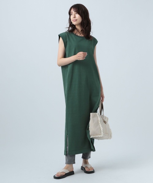 BAYFLOW（ベイフロー）の「ノースリカットワンピース（ワンピース・レディース・ホワイト/ブラック/ブラウン/グリーン・FREE）」の6枚目の写真