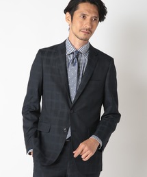 CROWDED CLOSET（クラウデッドクローゼット）の「NARROW TWブライトチェック柄スーツ/別売りベストあり/2ピースビジネスセットアップスーツ（スーツセット・メンズ）」