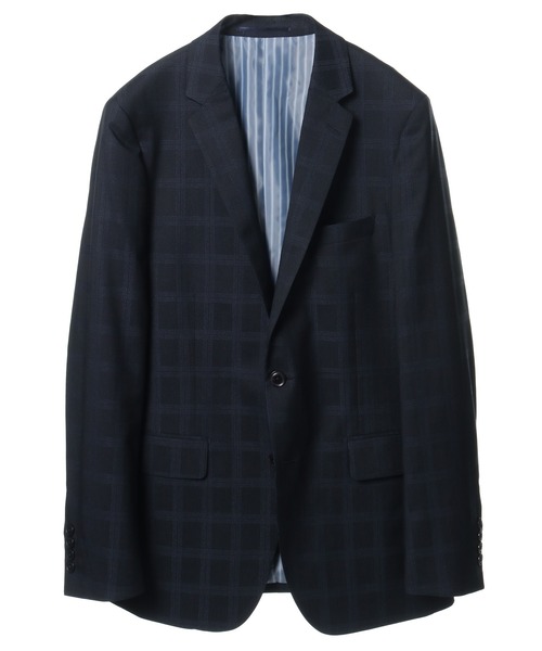 CROWDED CLOSET（クラウデッドクローゼット）の「NARROW TWブライトチェック柄スーツ/別売りベストあり/2ピースビジネスセットアップスーツ（スーツセット・メンズ・ネイビー/グレー・01/02/03/04）」の13枚目の写真