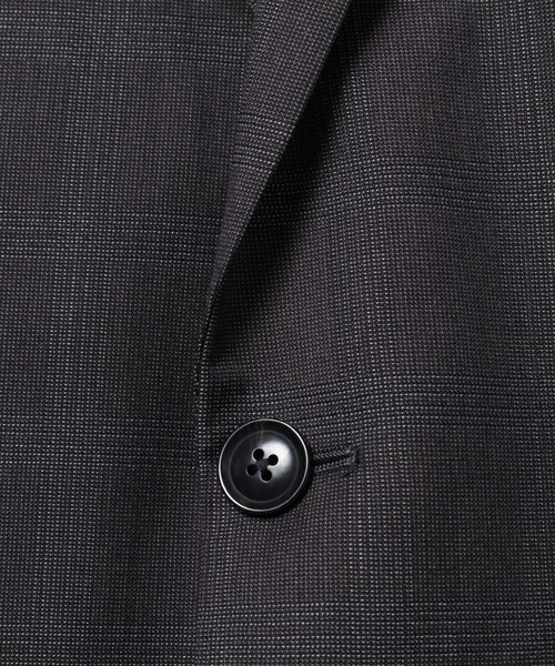 CROWDED CLOSET（クラウデッドクローゼット）の「NARROW TWブライトチェック柄スーツ/別売りベストあり/2ピースビジネスセットアップスーツ（スーツセット・メンズ・ネイビー/グレー・01/02/03/04）」の20枚目の写真