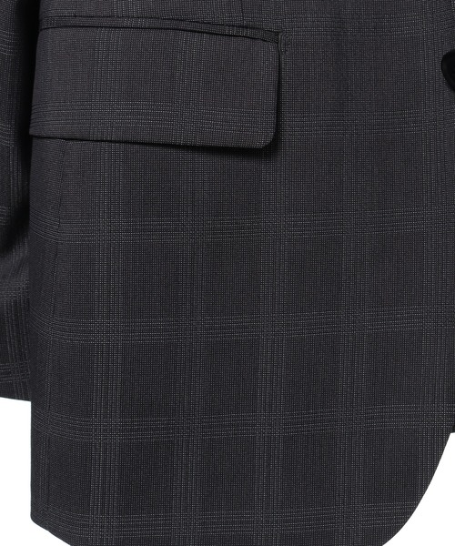 CROWDED CLOSET（クラウデッドクローゼット）の「NARROW TWブライトチェック柄スーツ/別売りベストあり/2ピースビジネスセットアップスーツ（スーツセット・メンズ・ネイビー/グレー・01/02/03/04）」の21枚目の写真