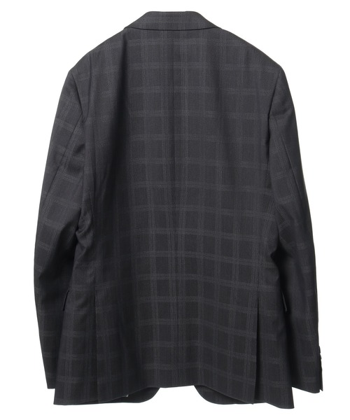 CROWDED CLOSET（クラウデッドクローゼット）の「NARROW TWブライトチェック柄スーツ/別売りベストあり/2ピースビジネスセットアップスーツ（スーツセット・メンズ・ネイビー/グレー・01/02/03/04）」の16枚目の写真