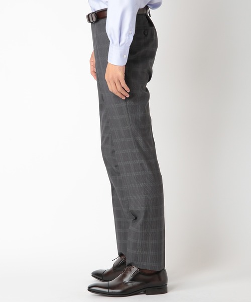 CROWDED CLOSET（クラウデッドクローゼット）の「NARROW TWブライトチェック柄スーツ/別売りベストあり/2ピースビジネスセットアップスーツ（スーツセット・メンズ・ネイビー/グレー・01/02/03/04）」の9枚目の写真