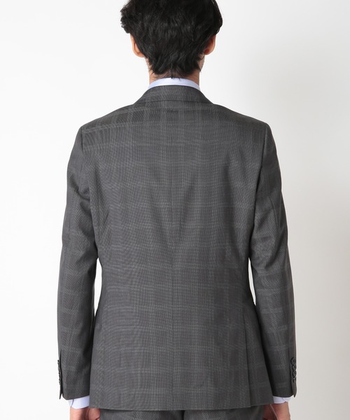 CROWDED CLOSET（クラウデッドクローゼット）の「NARROW TWブライトチェック柄スーツ/別売りベストあり/2ピースビジネスセットアップスーツ（スーツセット・メンズ・ネイビー/グレー・01/02/03/04）」の6枚目の写真
