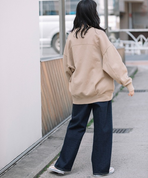 Munich（ミューニック）の「バイオウォッシュフレンチテリープリントビッグスウェット（スウェット・レディース・ブラック/ベージュ/パープル/グリーン・FREE）」の17枚目の写真