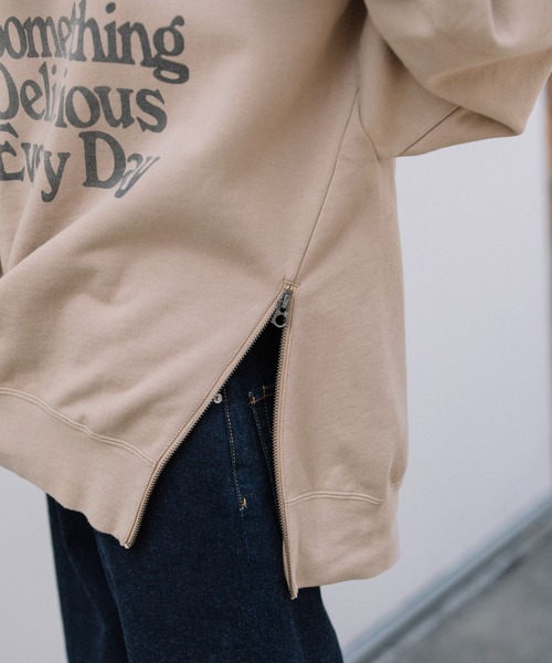 Munich（ミューニック）の「バイオウォッシュフレンチテリープリントビッグスウェット（スウェット・レディース・ブラック/ベージュ/パープル/グリーン・FREE）」の18枚目の写真