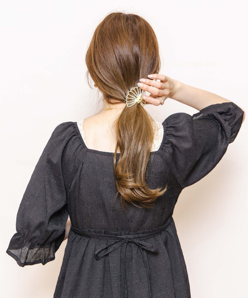 flower（フラワー）の「ドロップパフワンピース（ワンピース