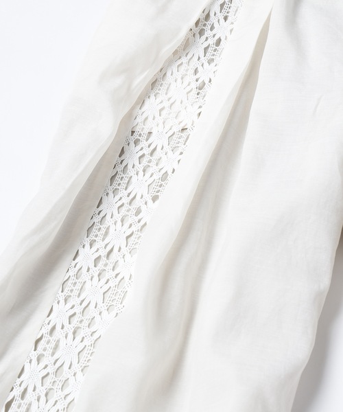 mudoca(ムドカ)の「【紙の上 めくるめく】タックギャザーパンツ(その他パンツ・レディース・ブラック/クリーム・FREE)」の7枚目の写真