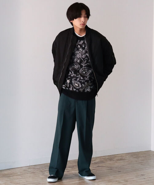 BeAMS DOT（ビームスドット）の「【WEB限定】BeAMS DOT / ペイズリー柄 プルオーバーニット（ニット/セーター・メンズ・ブルー系その他/ブラック・LARGE/MEDIUM）」の8枚目の写真