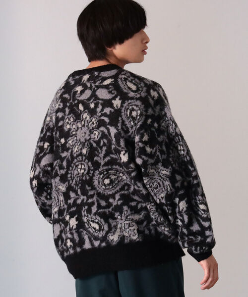 BeAMS DOT（ビームスドット）の「【WEB限定】BeAMS DOT / ペイズリー柄 プルオーバーニット（ニット/セーター・メンズ・ブルー系その他/ブラック・LARGE/MEDIUM）」の11枚目の写真