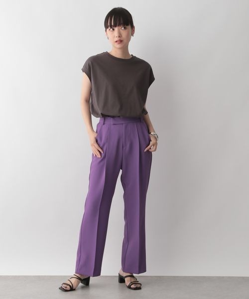 LOWRYS FARM(ローリーズファーム)の「スタイルUPフレアパンツ 356622(スラックス・レディース・ブラック/パープル/レッド/アイボリー/グリーン・SMALL/MEDIUM/LARGE)」の19枚目の写真