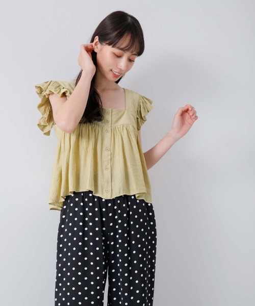 fifth（フィフス）の「ドット柄ドロストルーズパンツ（その他パンツ・レディース・ブラック・M）」の9枚目の写真