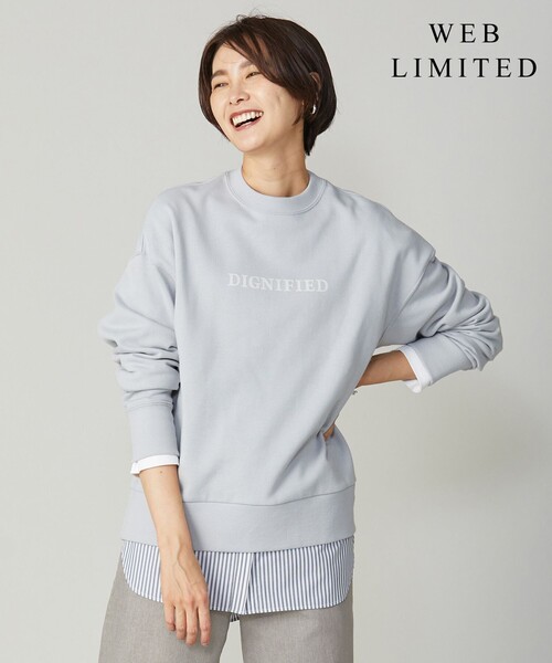 J.PRESS(ジェイプレス)の「【WEB限定】URAKE LOGO スウェット(Tシャツ/カットソー・レディース・グレー系/ブラウン系/スカイブルー系・MEDIUM/LARGE)」の3枚目の写真