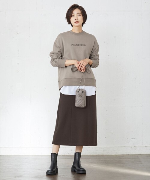 J.PRESS(ジェイプレス)の「【WEB限定】URAKE LOGO スウェット(Tシャツ/カットソー・レディース・グレー系/ブラウン系/スカイブルー系・MEDIUM/LARGE)」の8枚目の写真